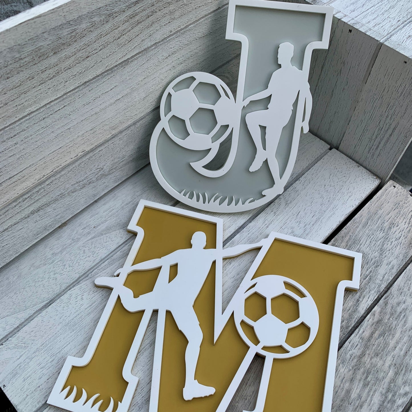 Football Themed Wall Letters