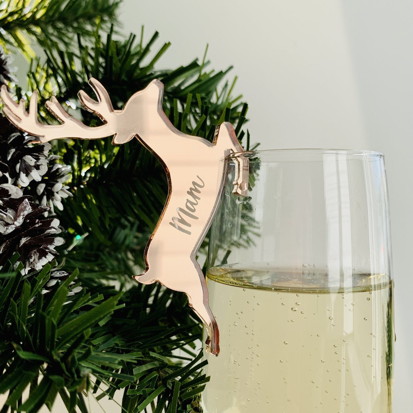 Personalised Reindeer Drink Marker