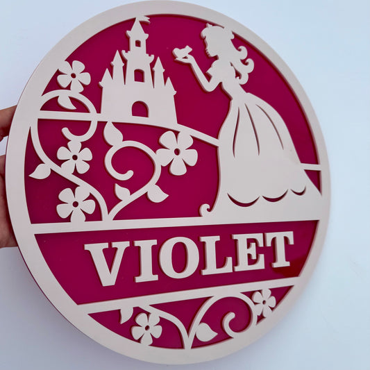 Princess Themed Wall Plaque