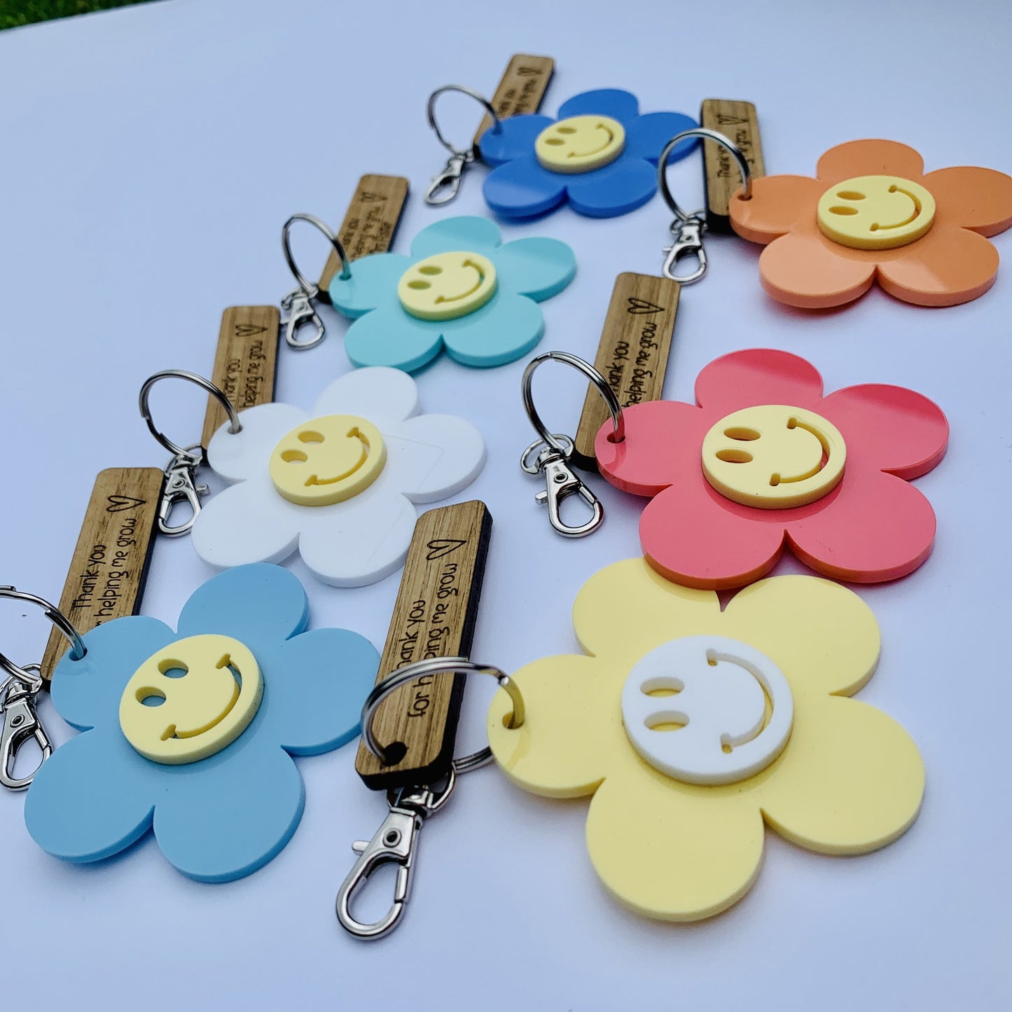 Personalised Thank You for helping me grow Bag Tag