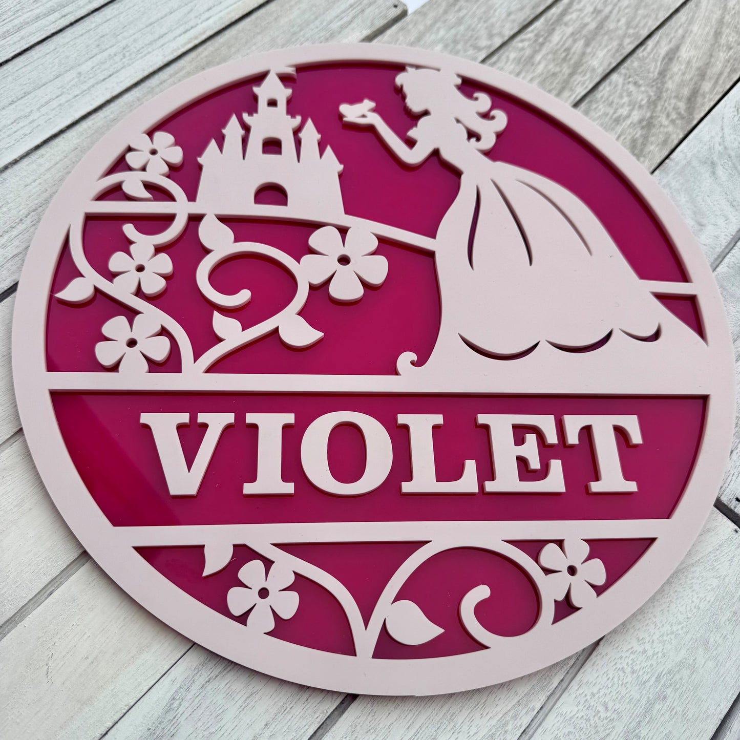 Princess Themed Wall Plaque