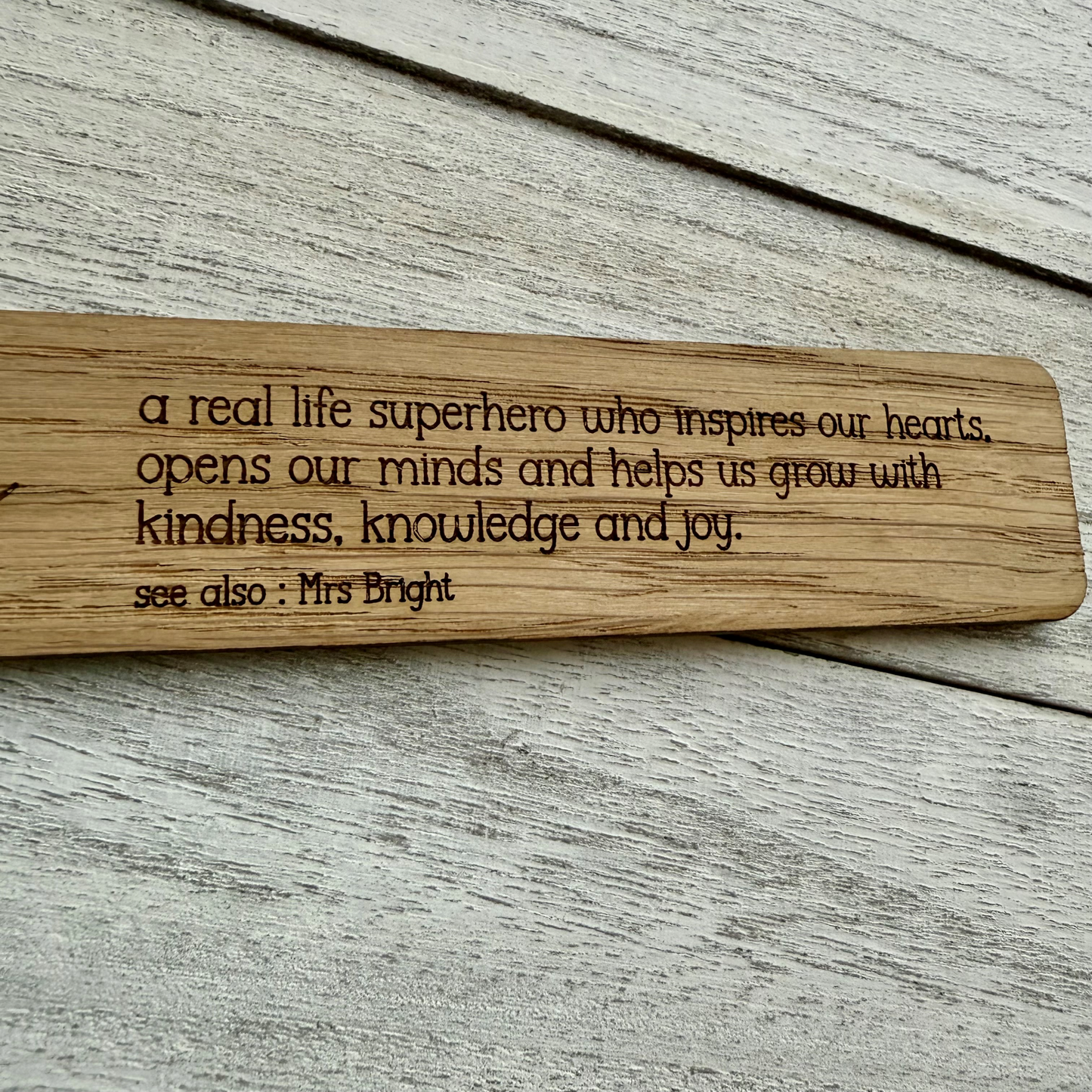 Personalised Teacher Definition Bookmark | Custom Teacher Gift | End of Term Gift | Thank You Teacher | Teacher Appreciation Keepsake