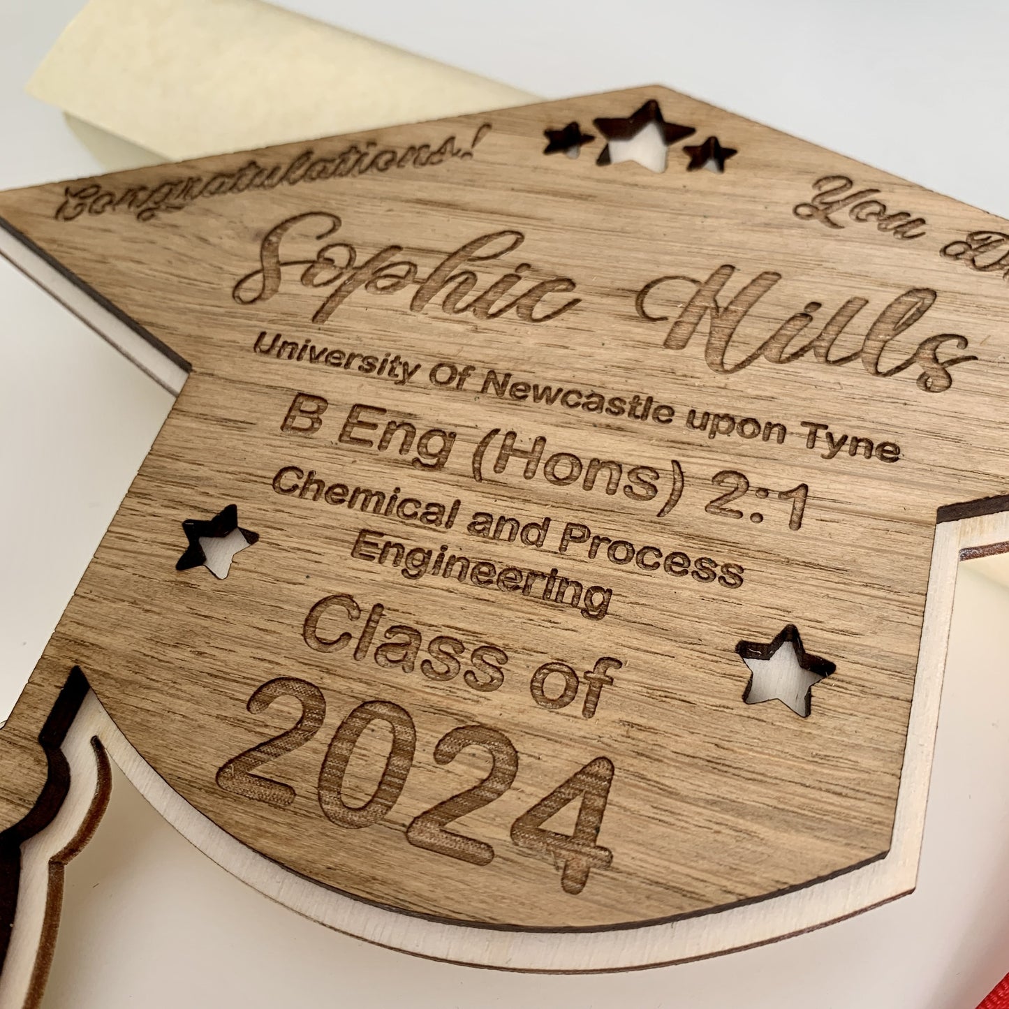 Personalised Graduation Mortar Board Plaque