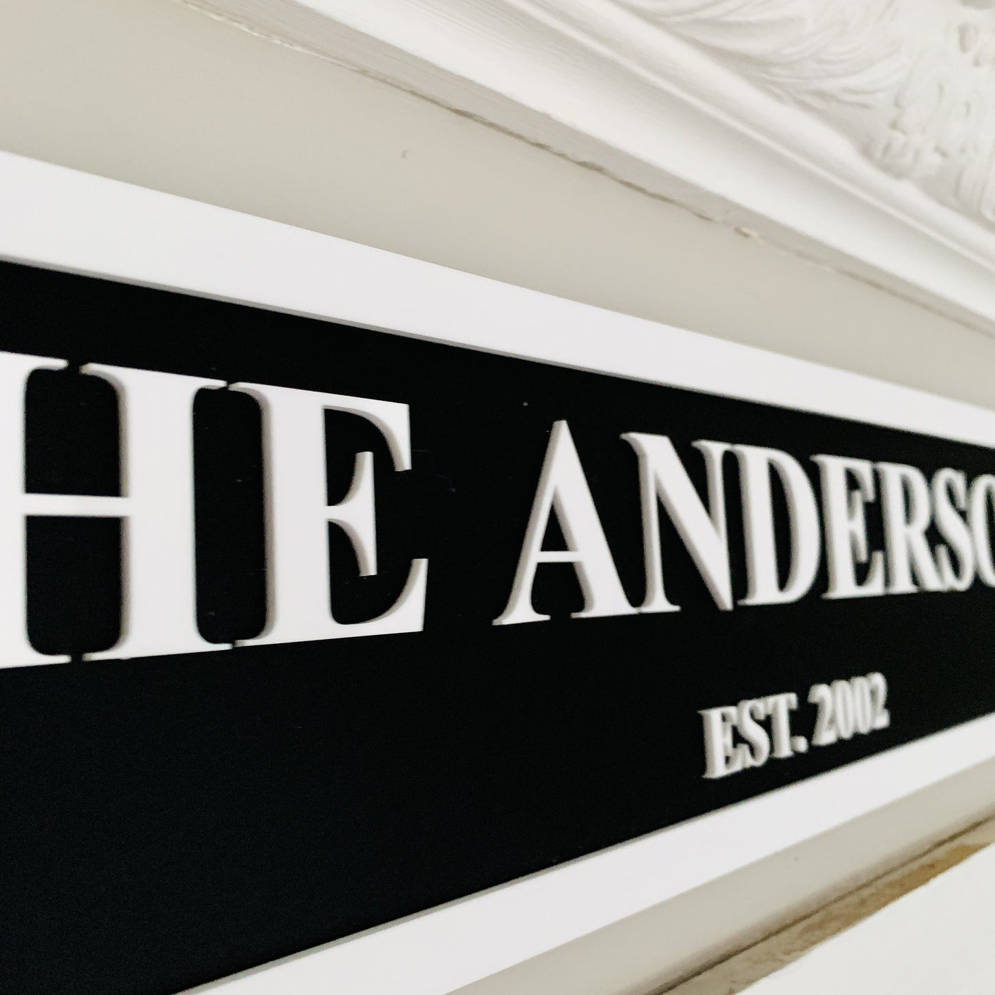 Personalised 3D Railway / Street Sign - The Family Surname & Established Year