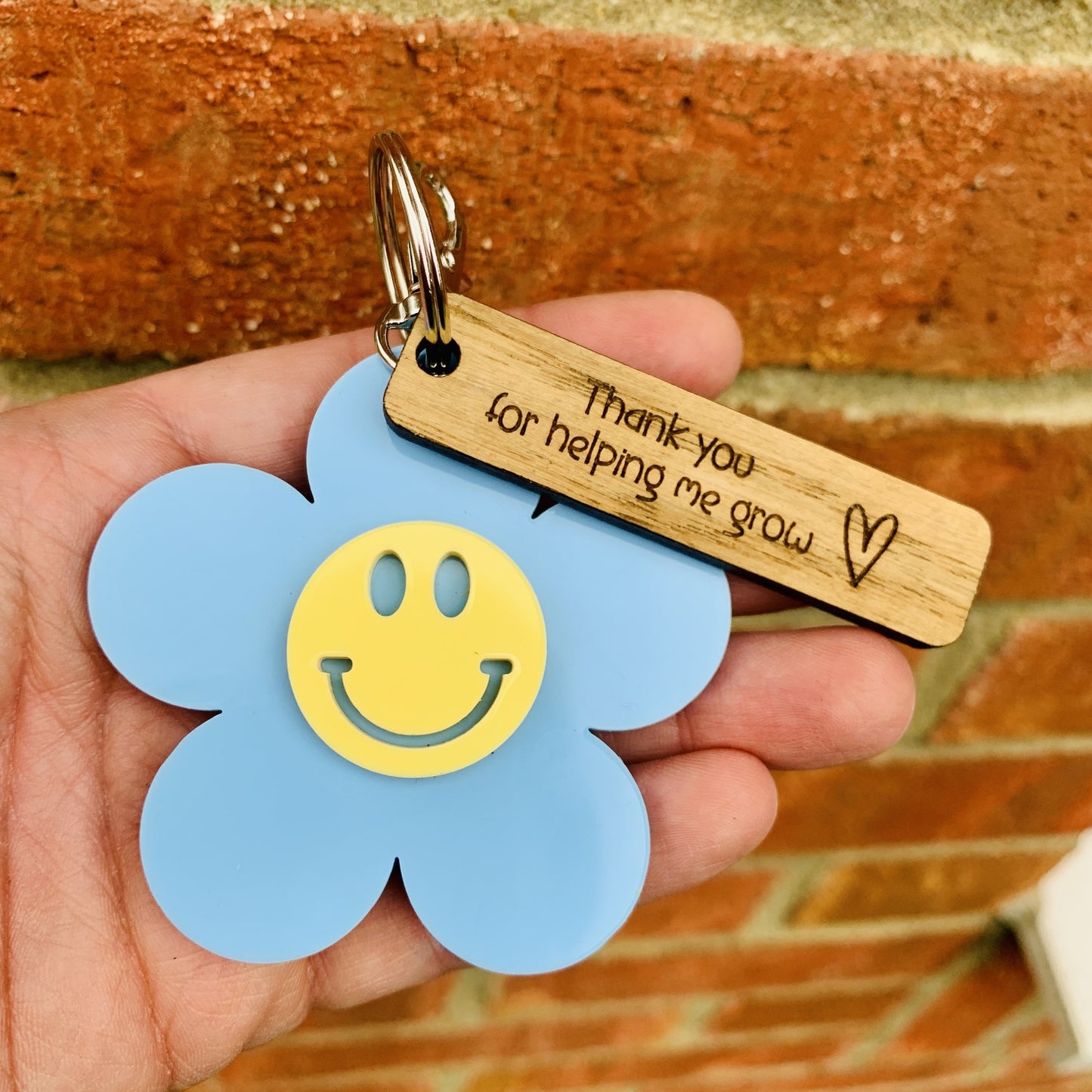 Personalised Thank You for helping me grow Bag Tag