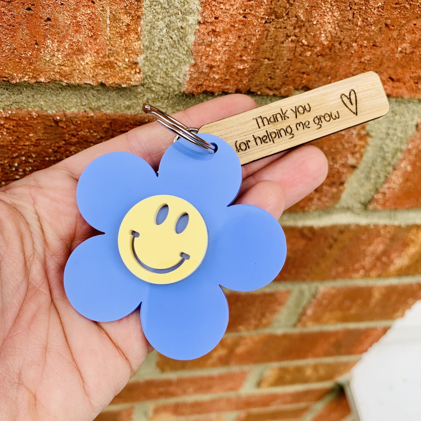 Personalised Thank You for helping me grow Bag Tag