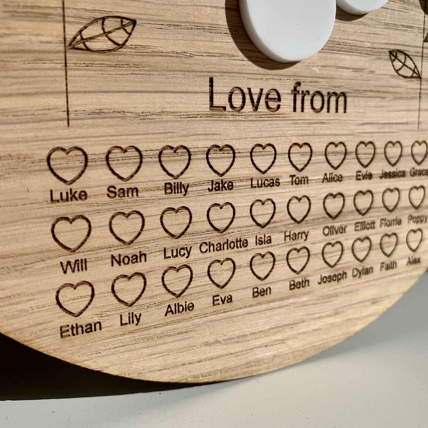 Personalised Thanks for Helping Us Grow Daisy Plaque