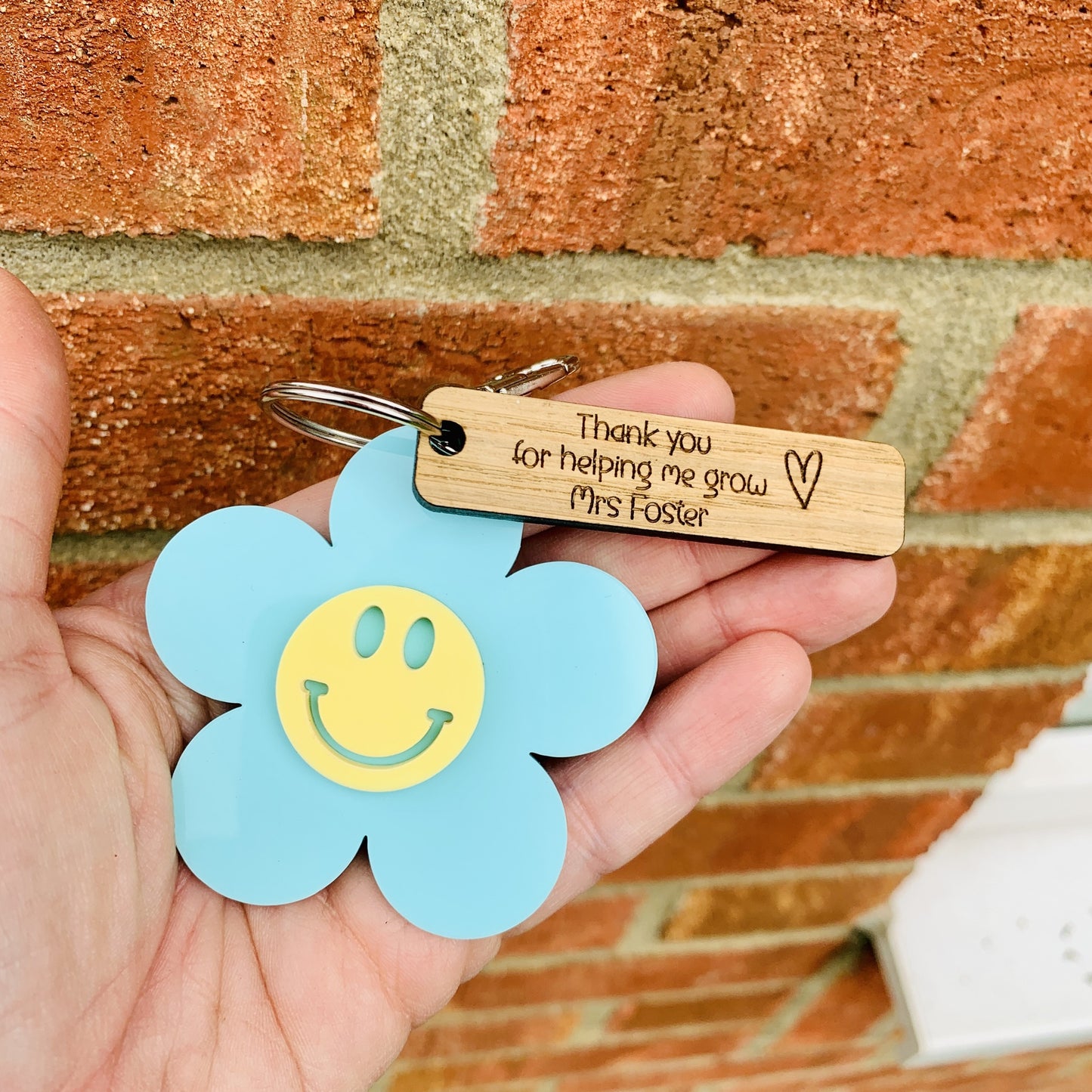 Personalised Thank You for helping me grow Bag Tag