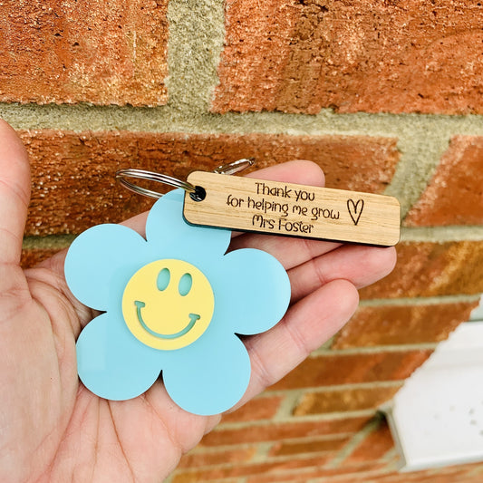 Personalised Thank You for helping me grow Bag Tag