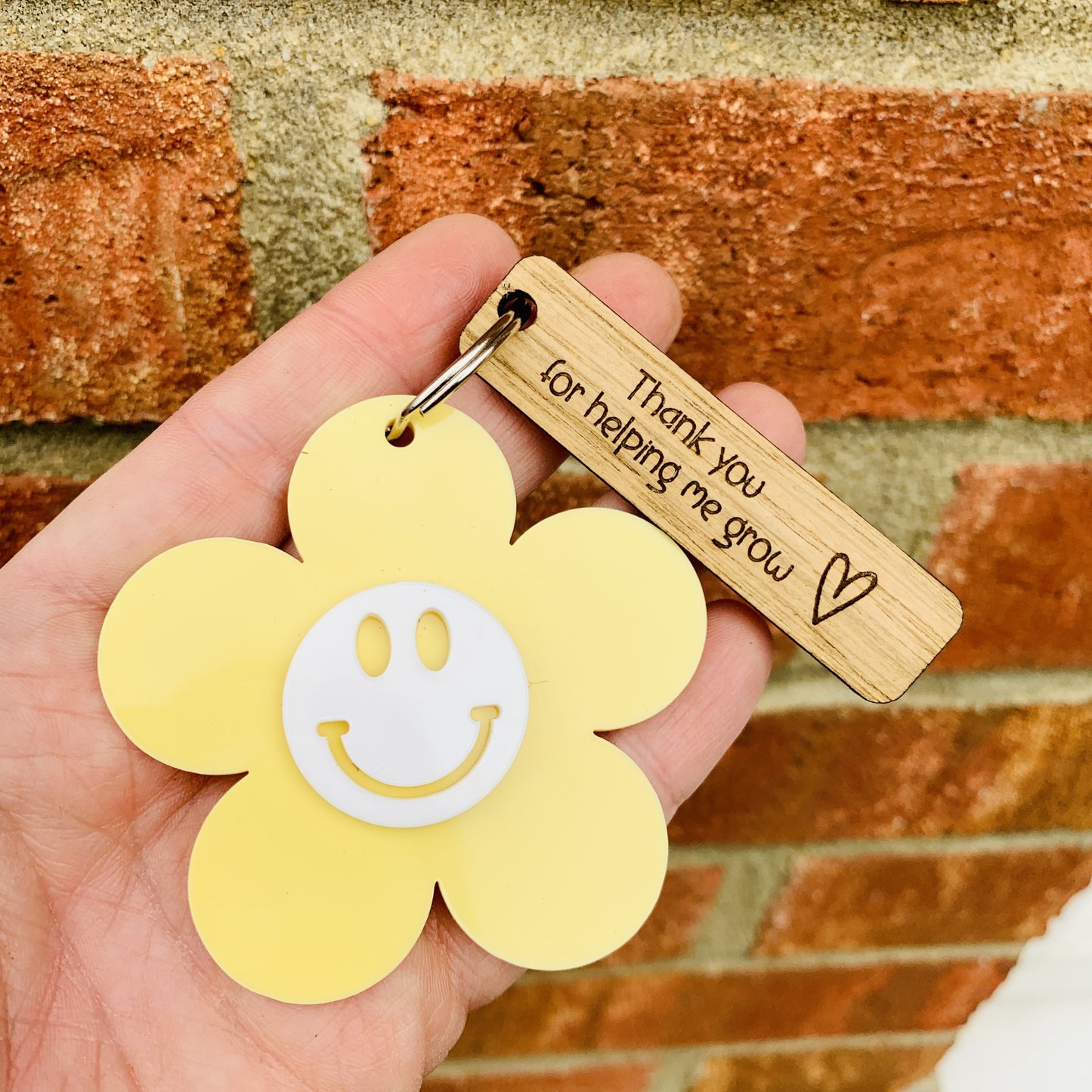 Personalised Thank You for helping me grow Bag Tag