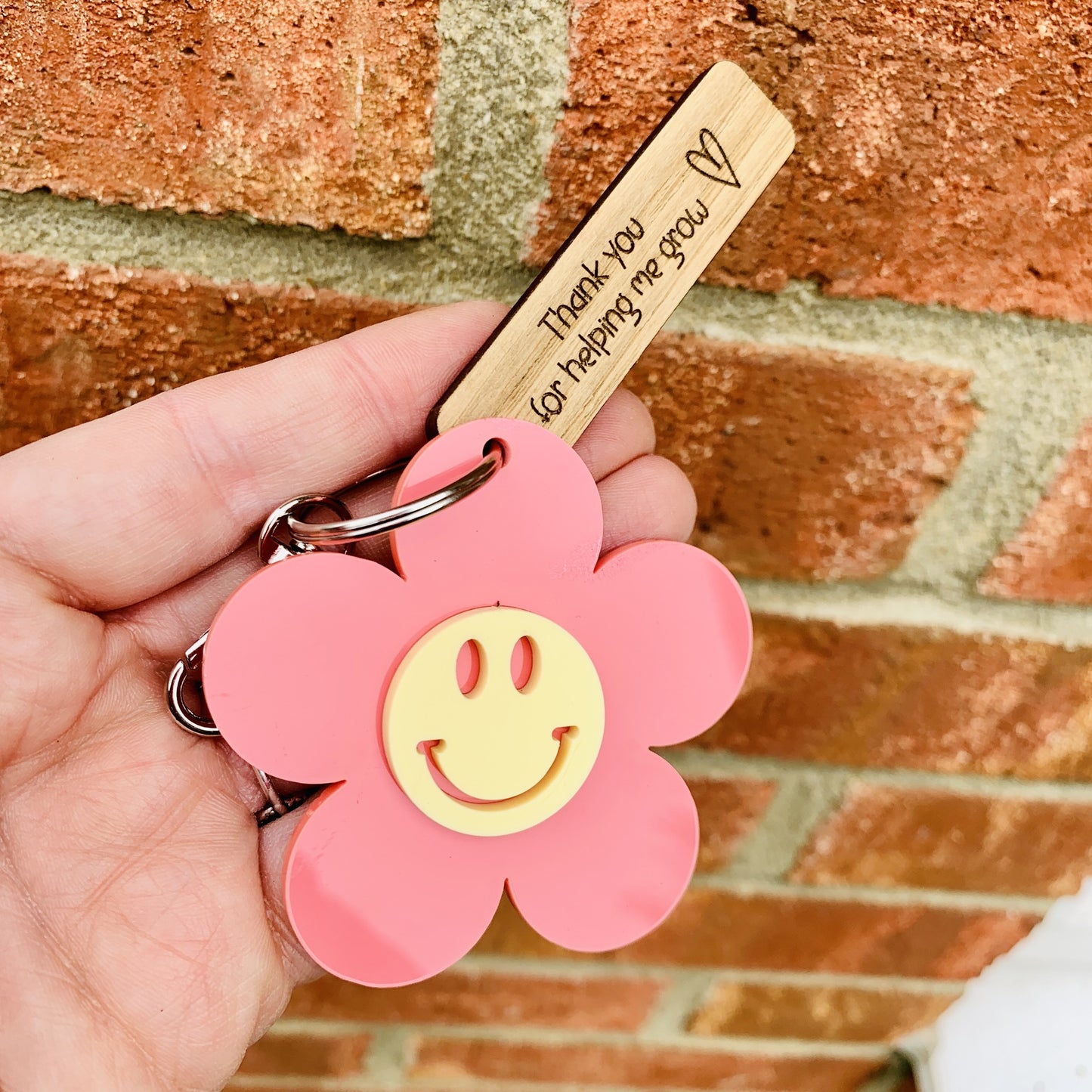 Personalised Thank You for helping me grow Bag Tag