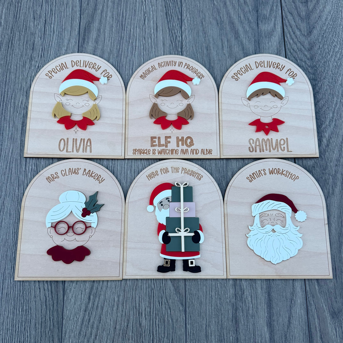 Personalised Mrs Claus Bakery Sign | Christmas Role Play Sign | North Pole Bakery Decor | Personalised Christmas Gift