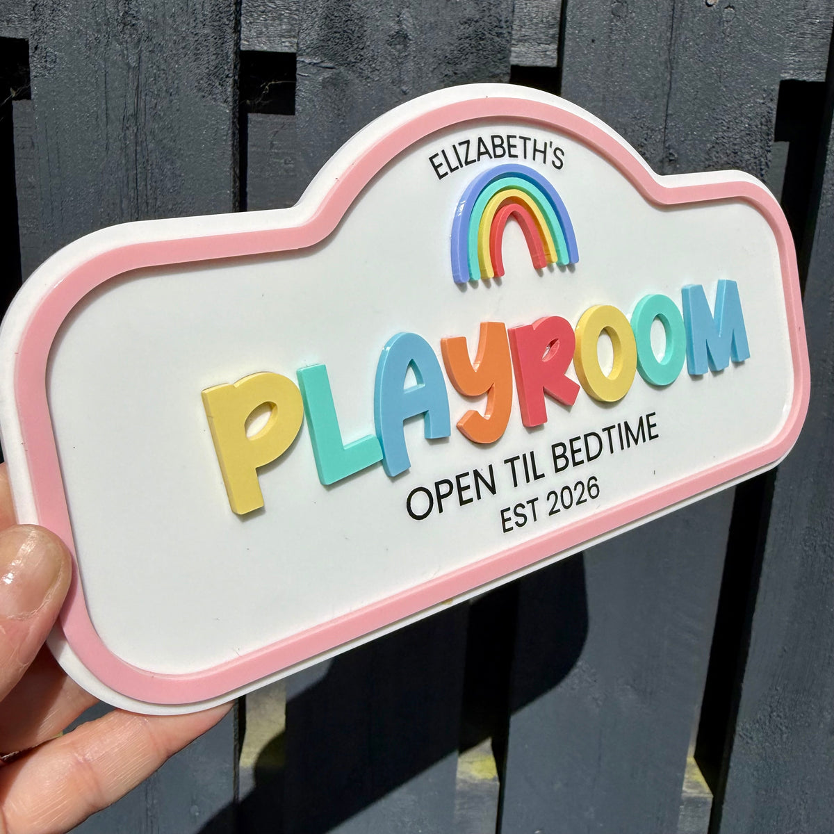 Personalised Children's Playroom Sign