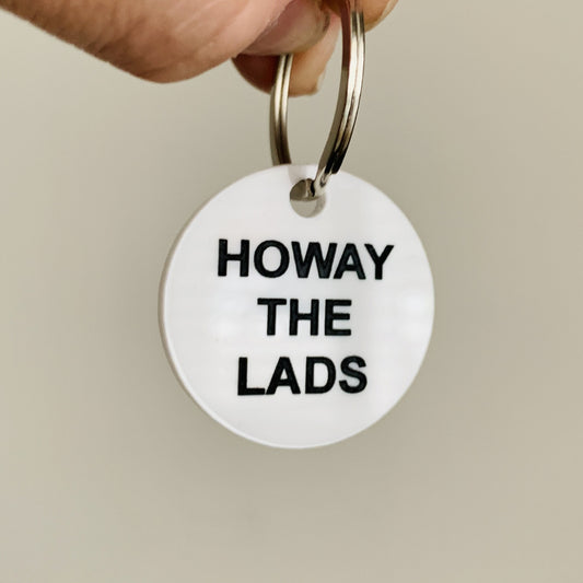 Howay the Lads Acrylic Dog Tag