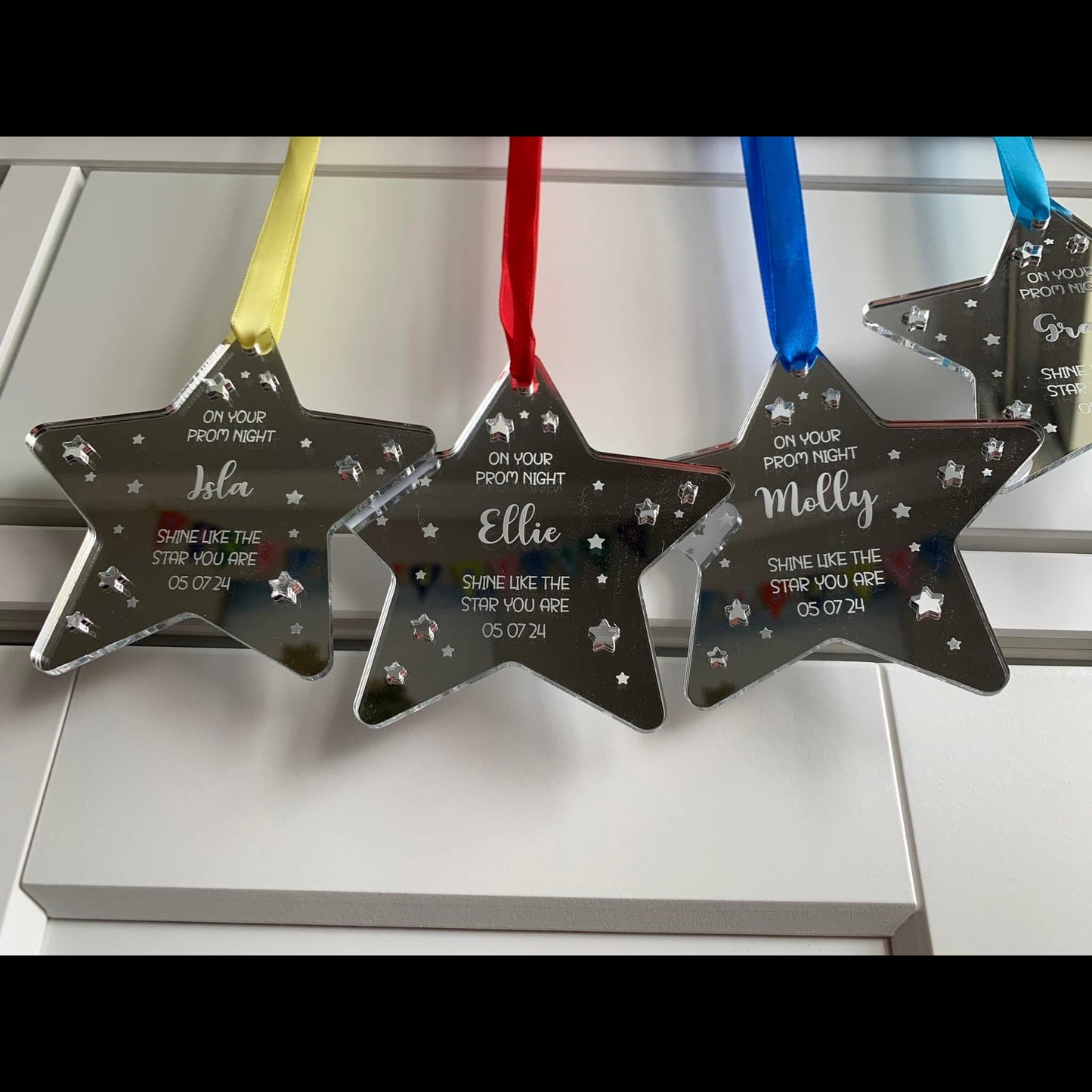 Personalised 'On Your Prom Night, Shine Like The Star That You Are' Decoration