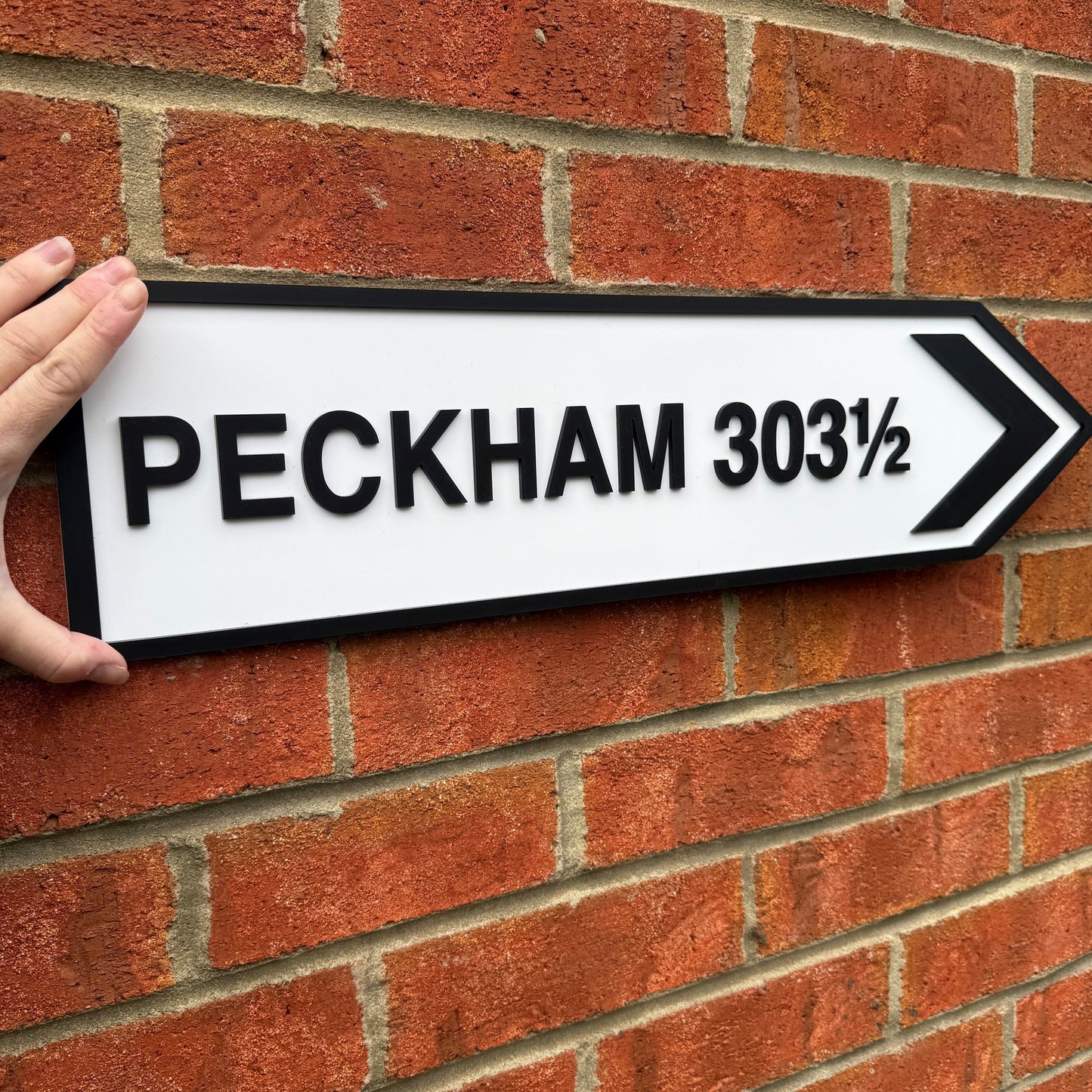 Personalised Location Distance Road Sign