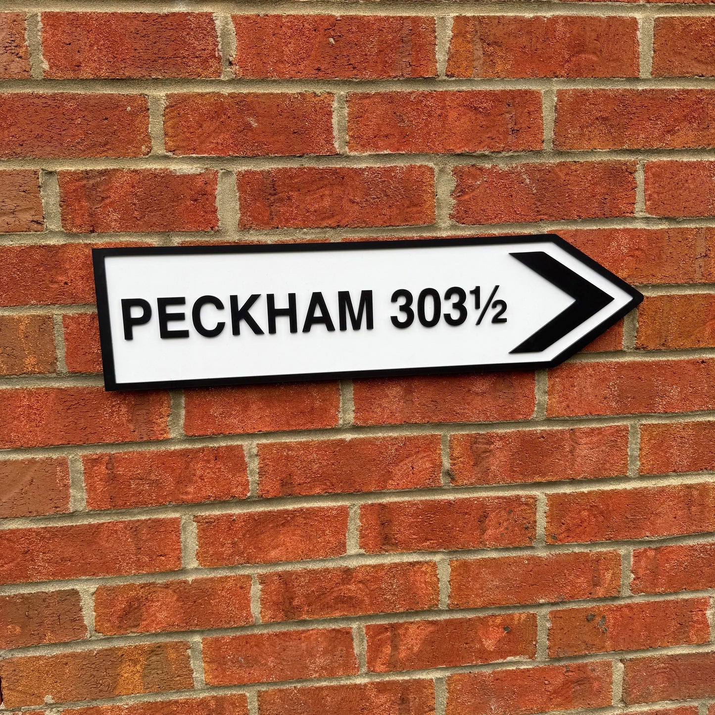 Personalised Location Distance Road Sign