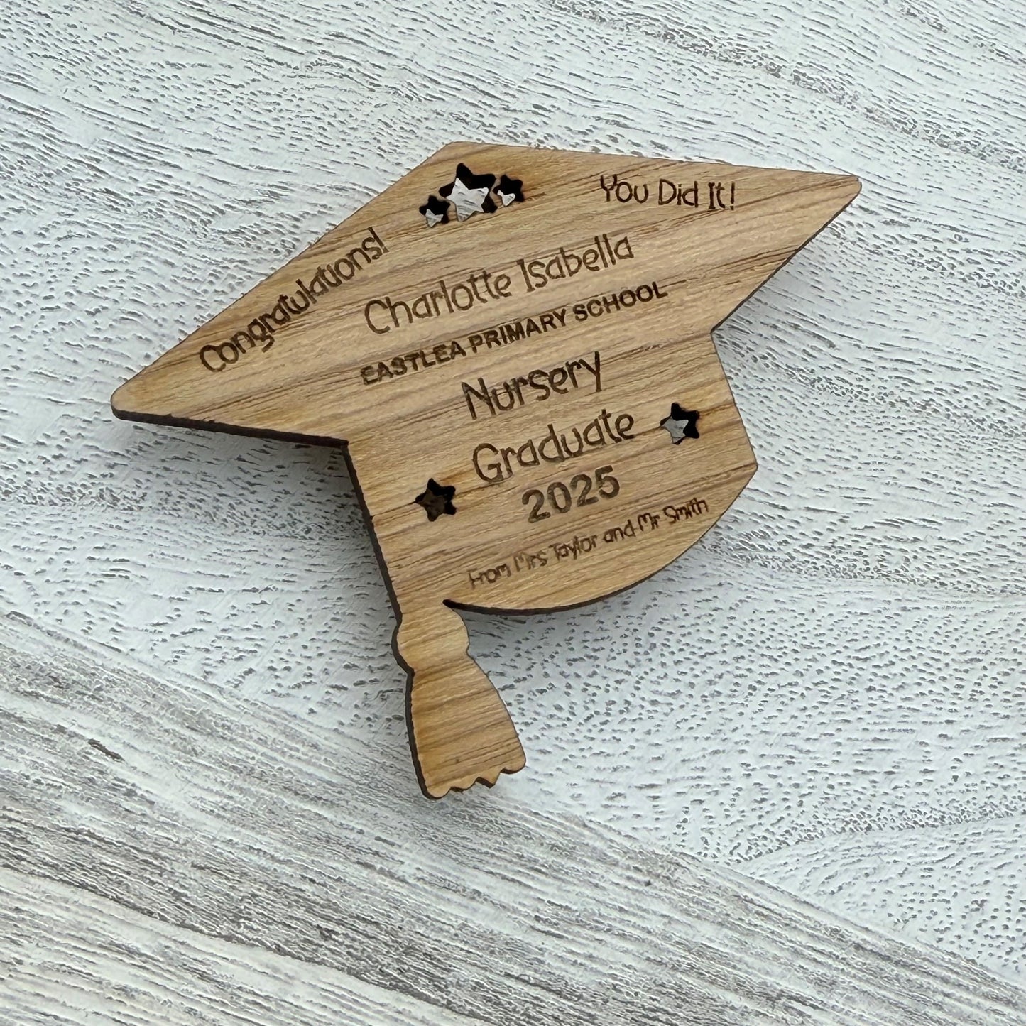 Personalised Mini Mortar Board Magnet