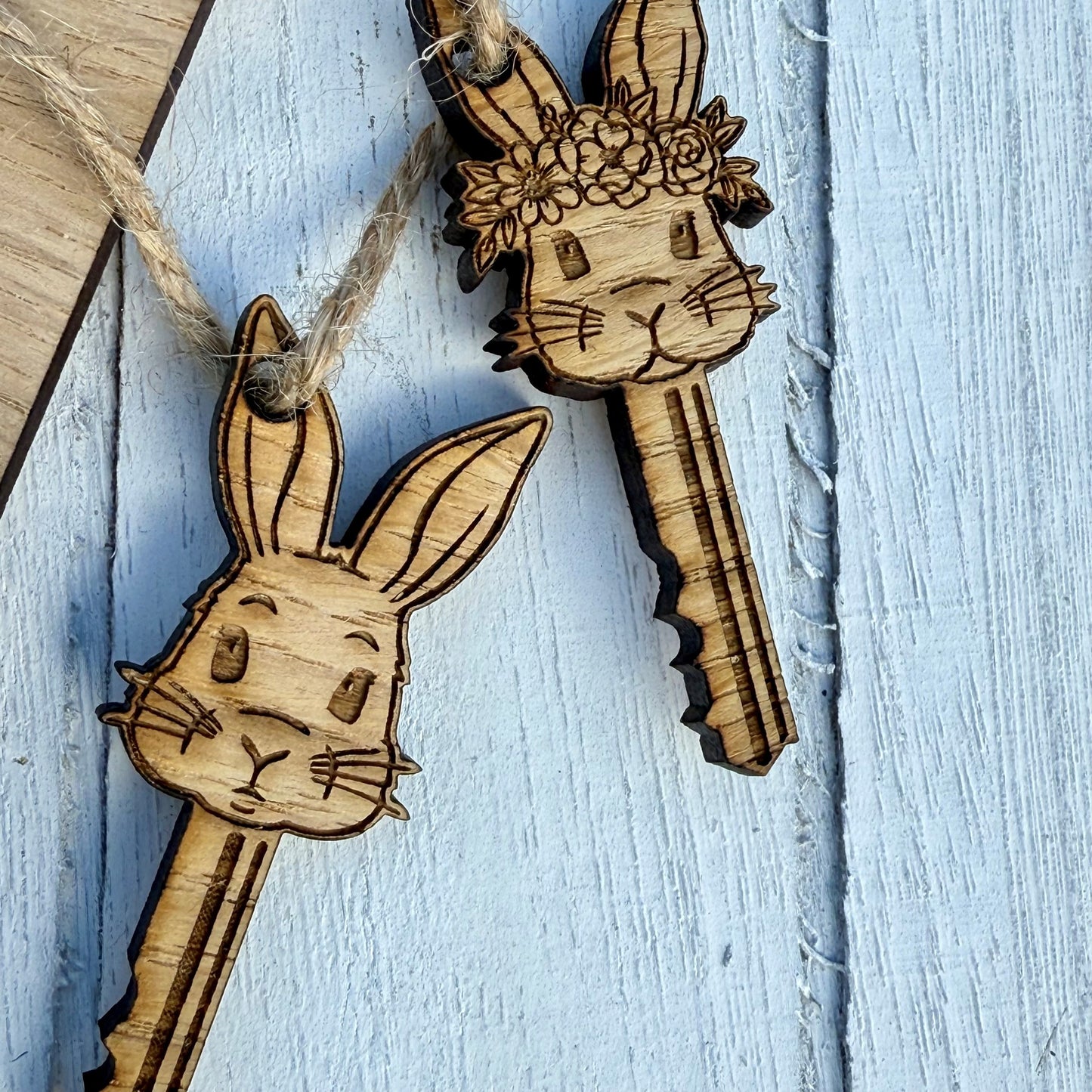 Personalised Easter Bunny Stop Here Sign with Bunny Keys