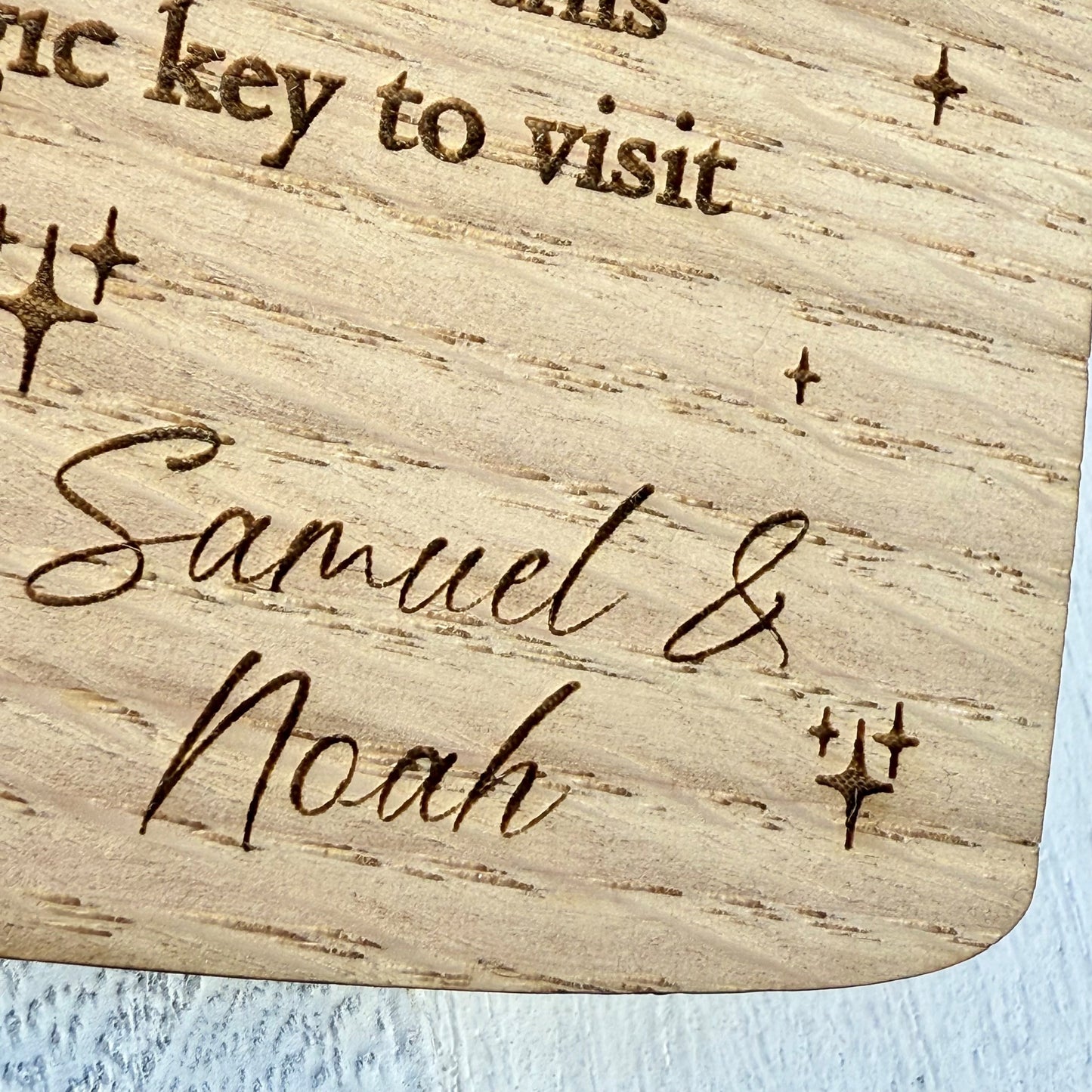 Personalised Easter Bunny Stop Here Sign with Bunny Keys