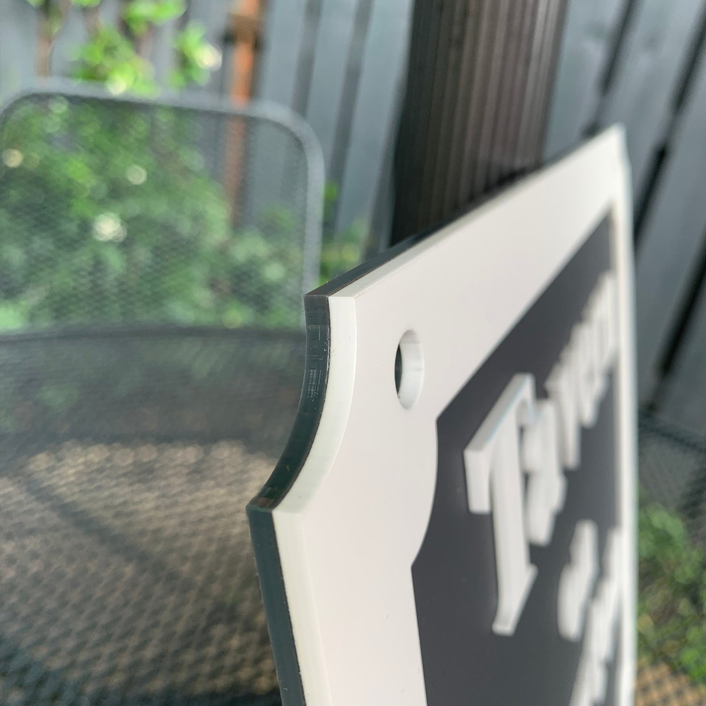 Personalised Square Bar Sign