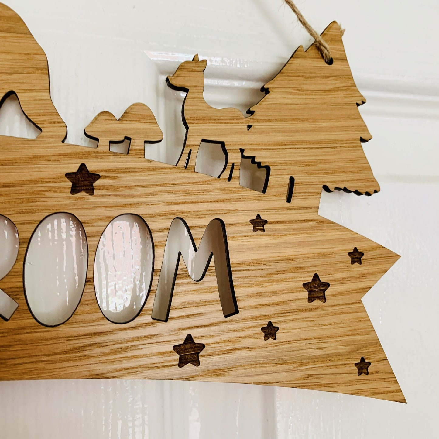 Personalised Woodland Nursery Name Sign