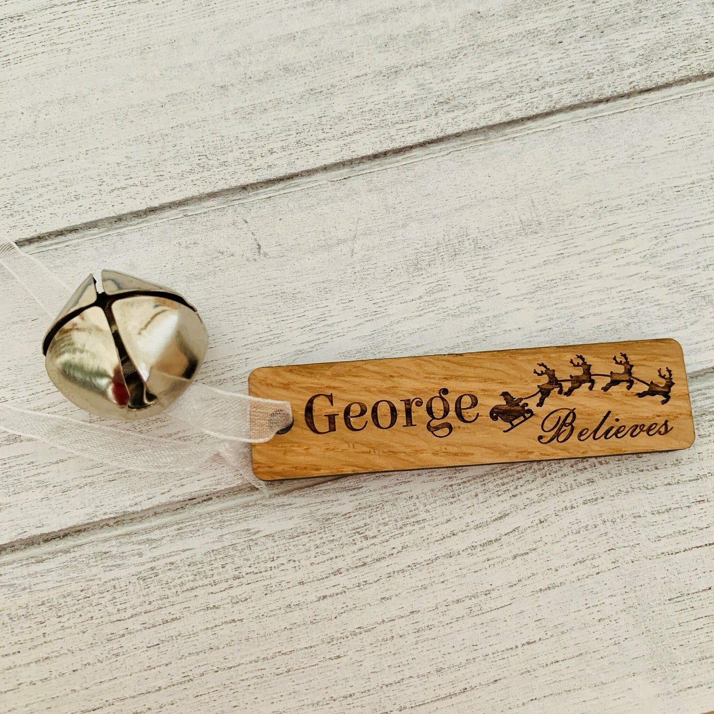 Personalised Small  Santa Sleigh Bell