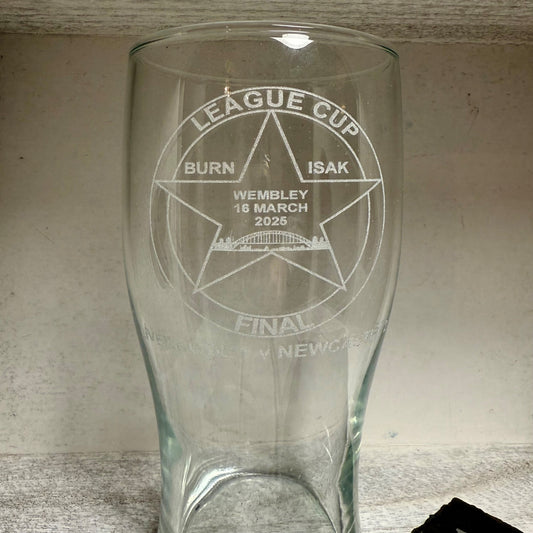 Geordies Engraved Pint Glass