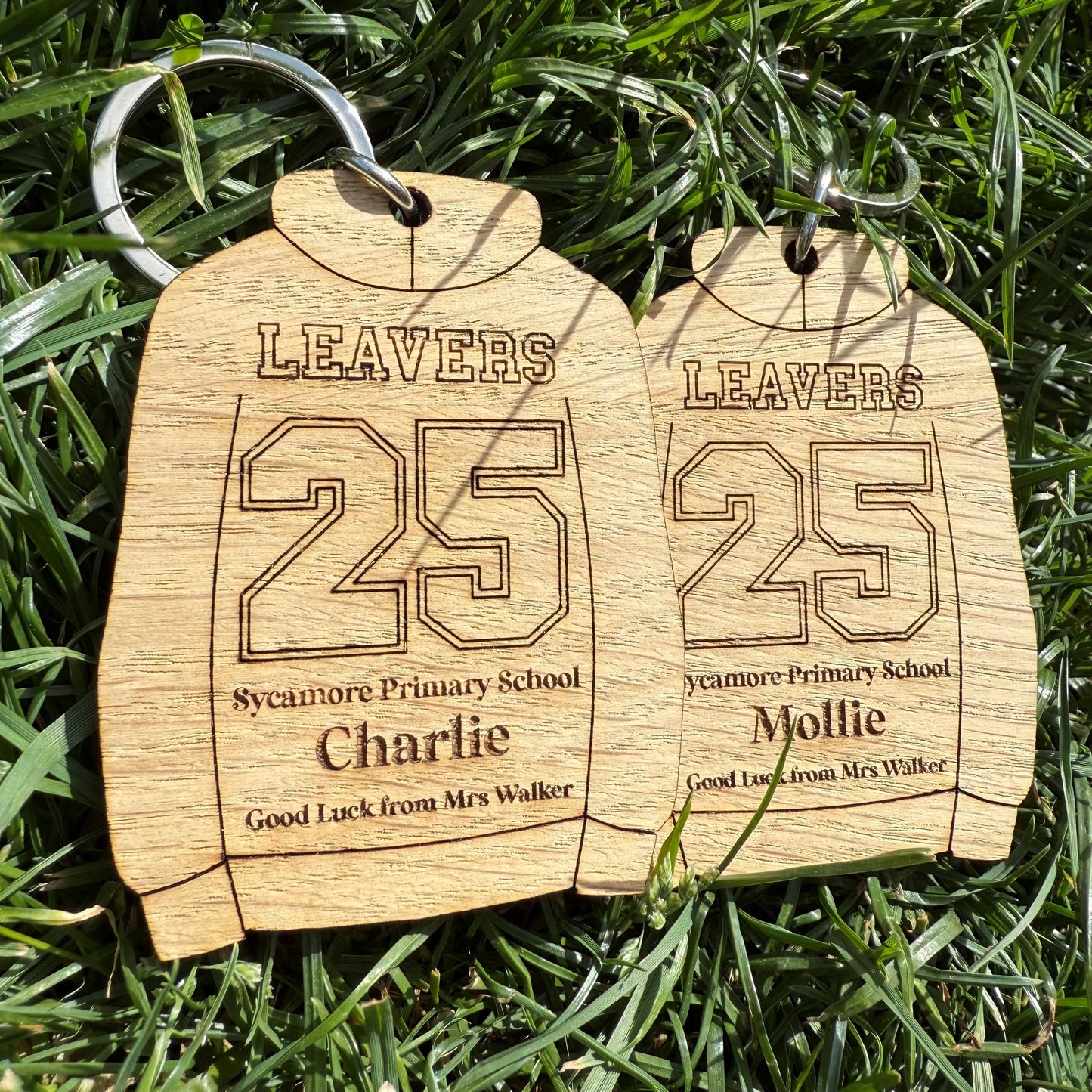 Personalised Class of 2025 Leavers Hoodie Keyring