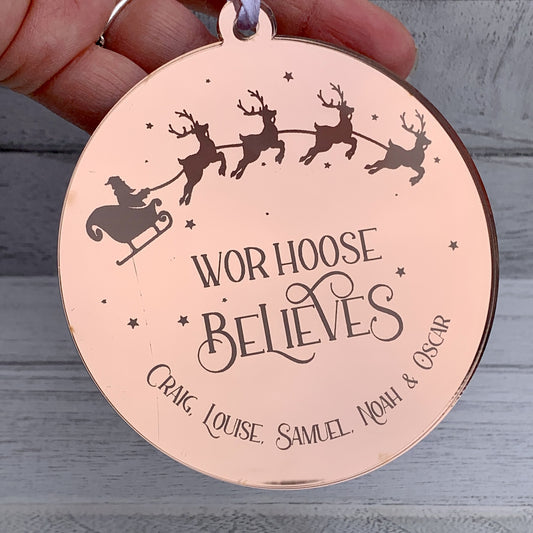 Wor Hoose Believes Christmas Ornament