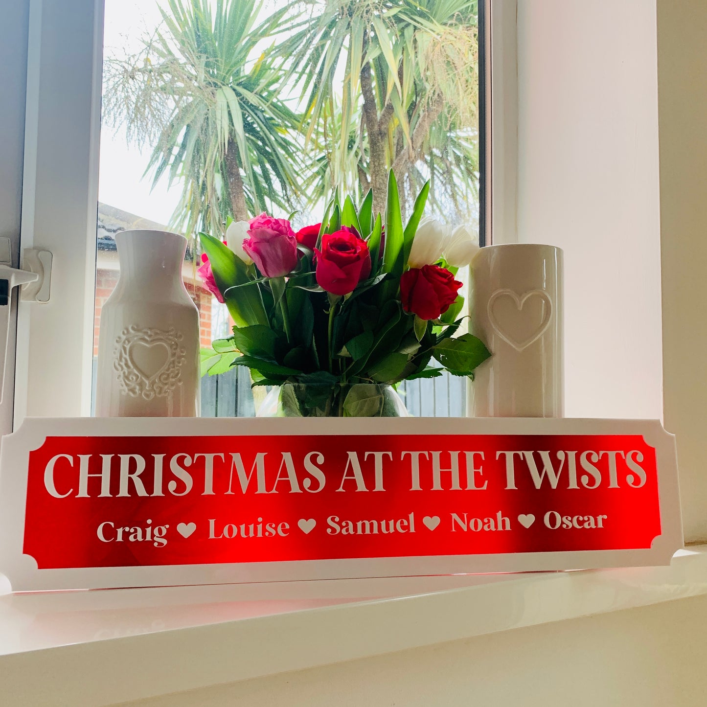 Personalised 3D Railway / Street Sign - Christmas At Sign