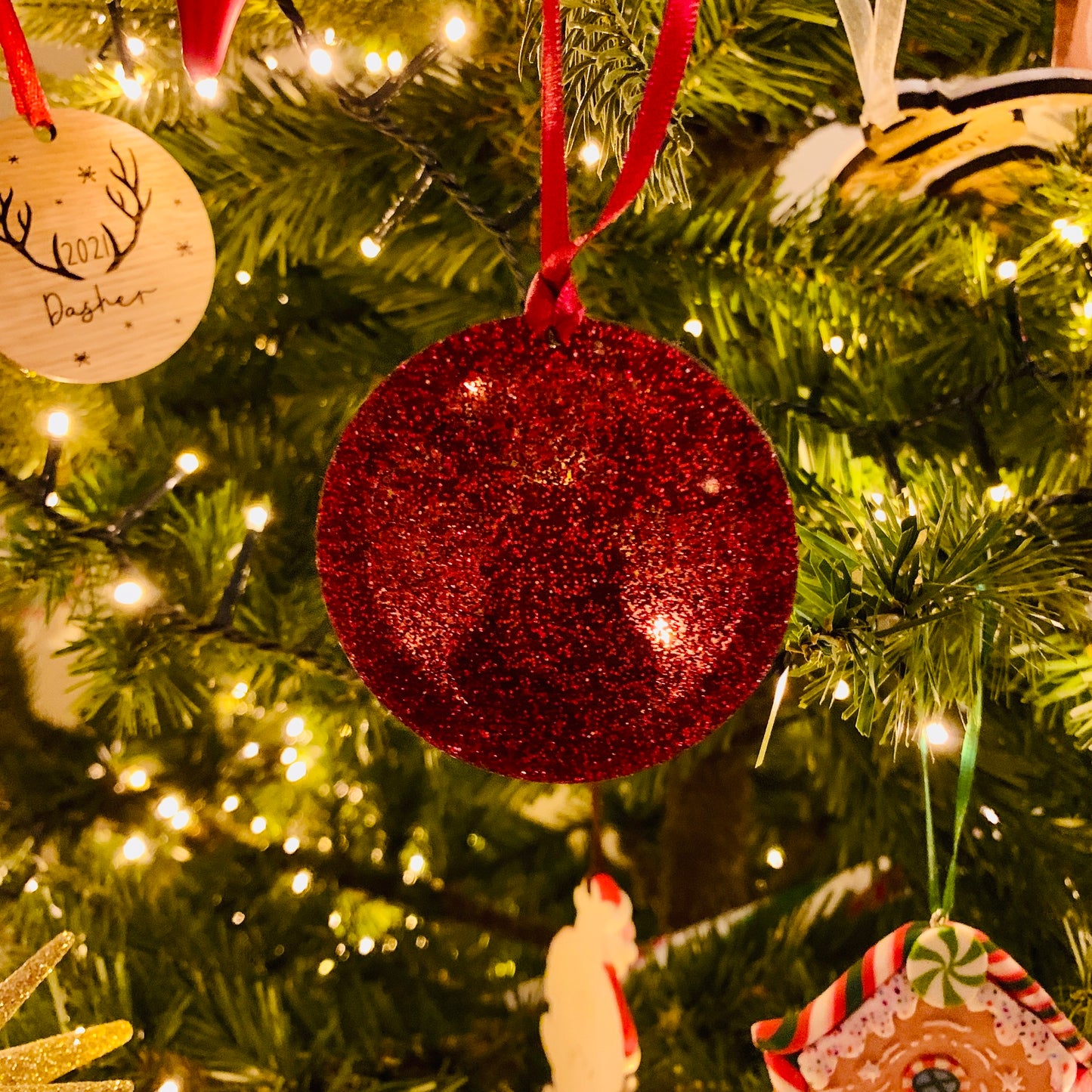 Personalised Rudolph Bauble