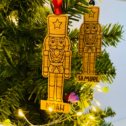 Personalised Nutcracker Bauble Set