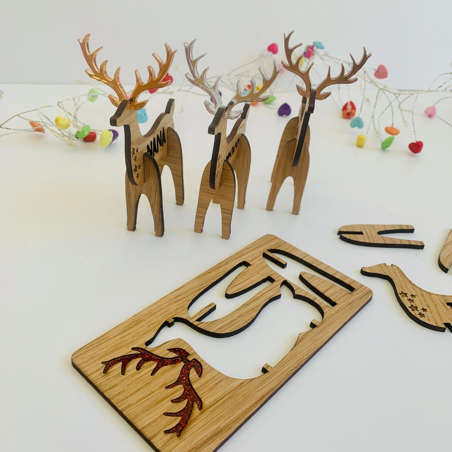 Personalised Reindeer Table Settings