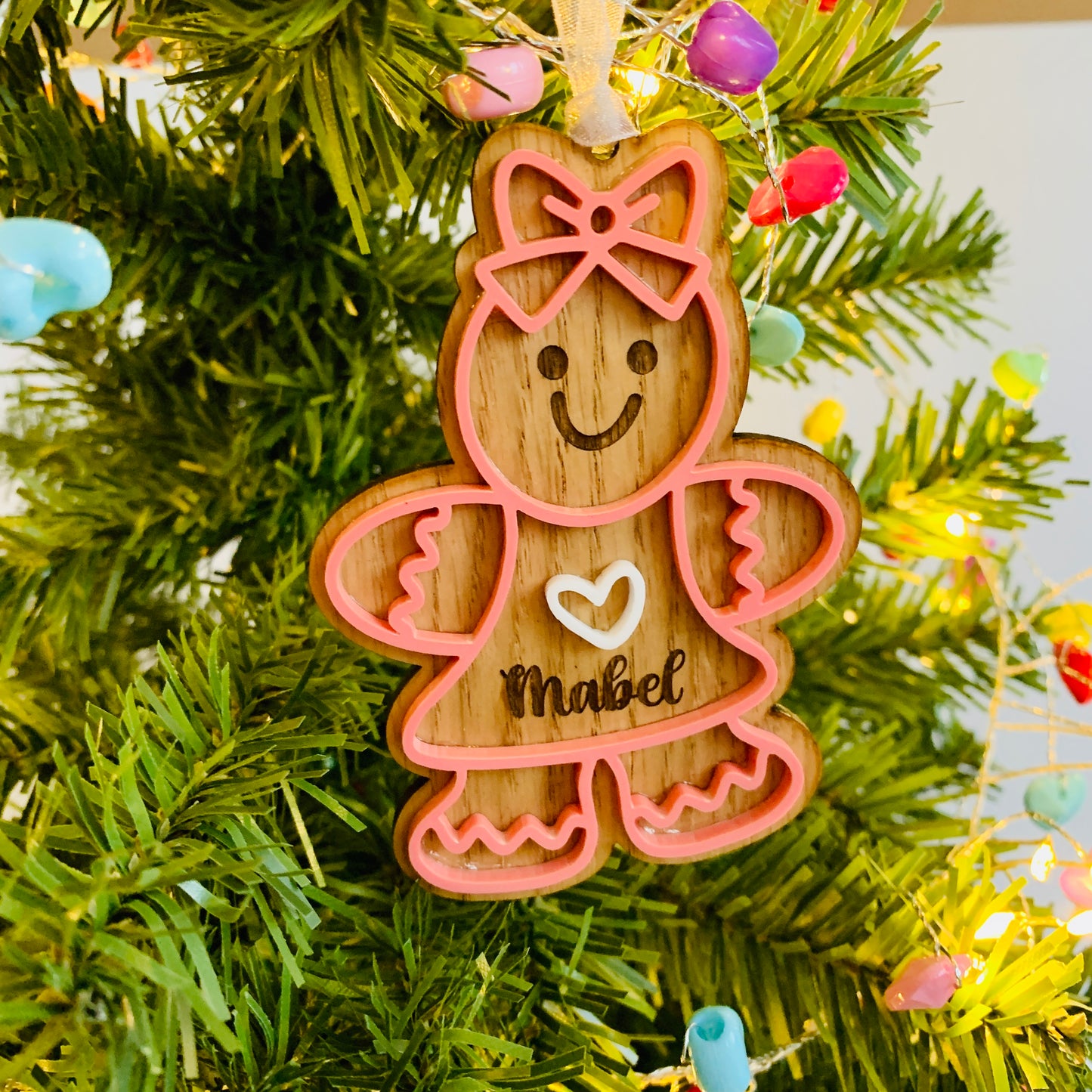 Personalised 3D Gingerbread Bauble