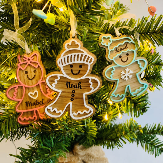 Personalised 3D Gingerbread Bauble