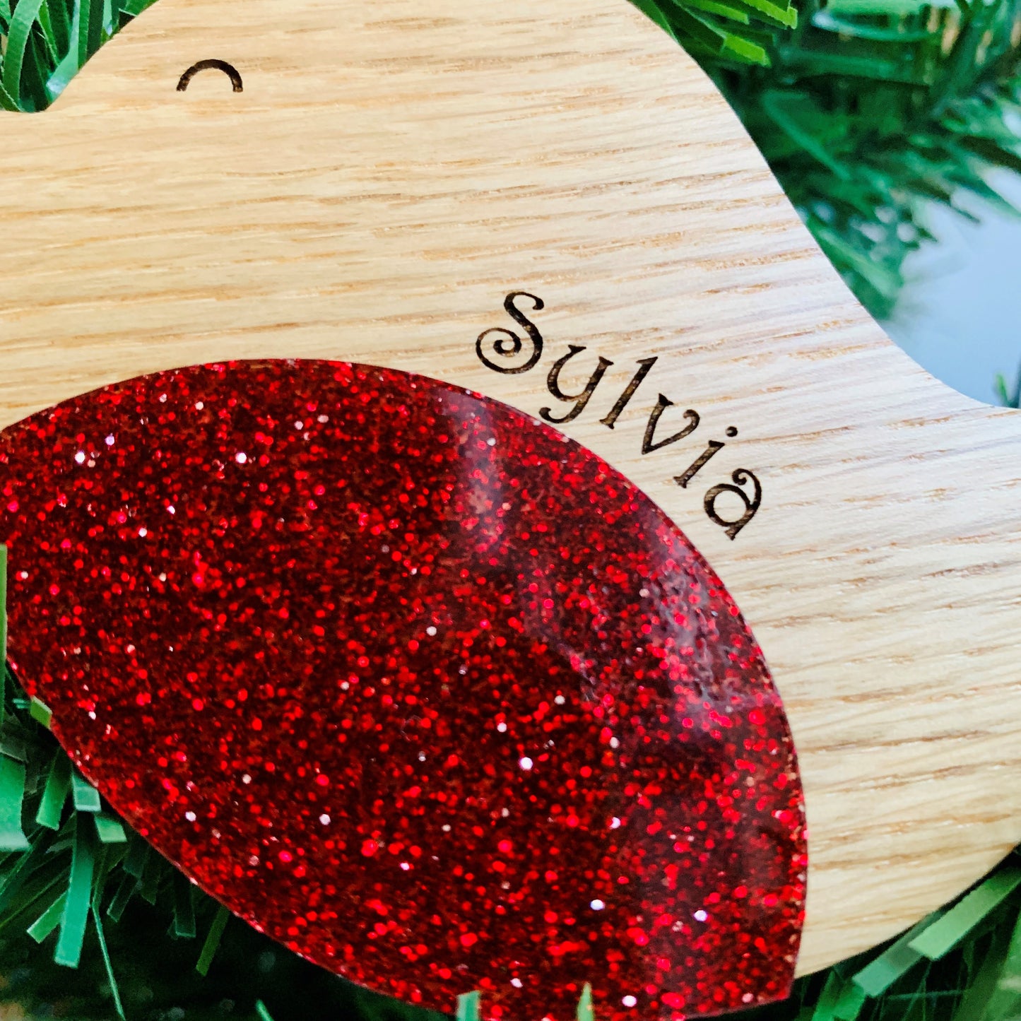 Personalised 3D Robin Christmas Decoration