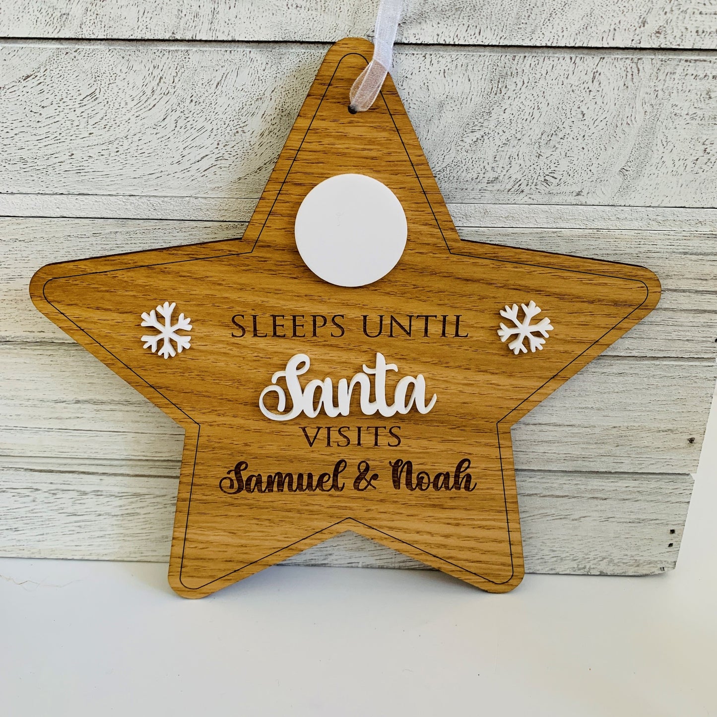 Personalised Countdown to Santa Sign