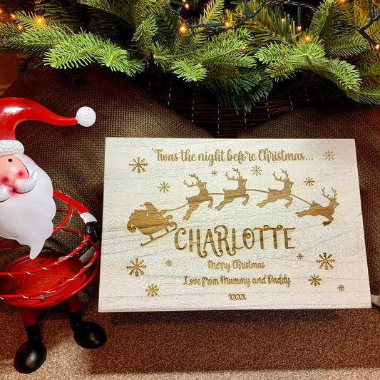 Personalised Vintage Christmas Eve Box