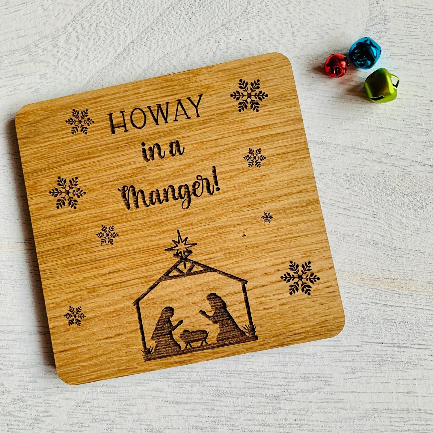 4 Pack Geordie Christmas Coasters