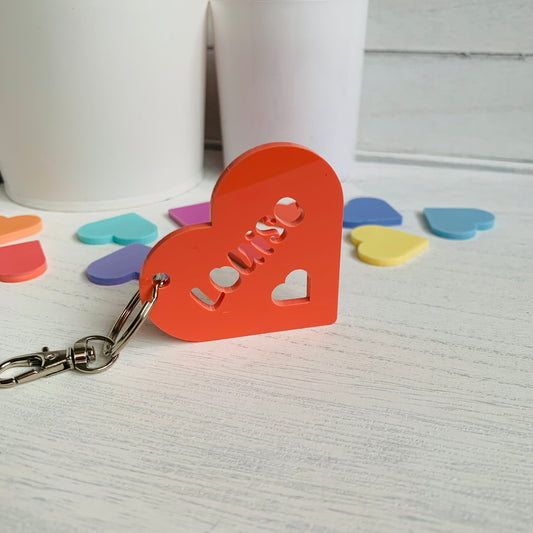 Personalised Valentine Key Ring - Name