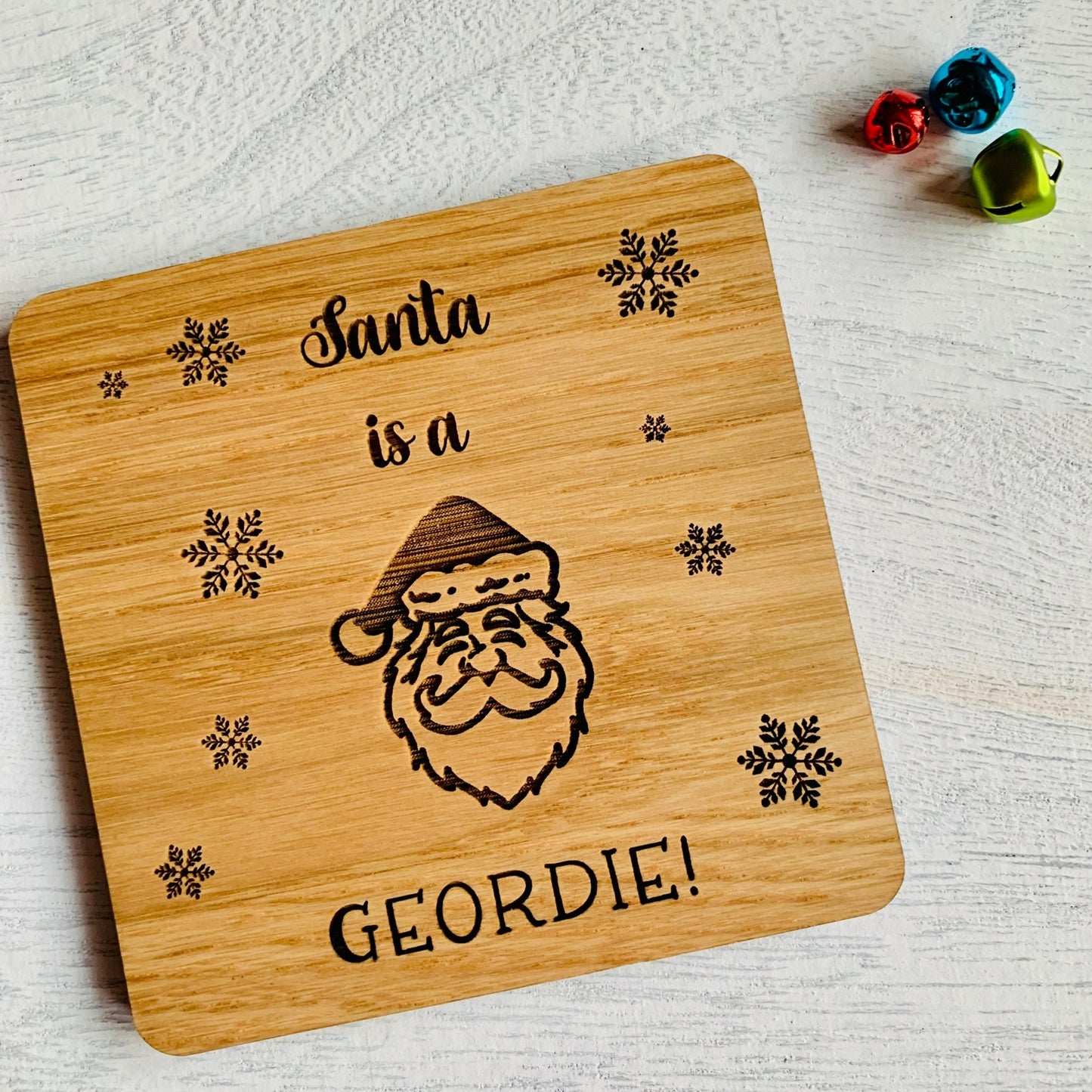 4 Pack Geordie Christmas Coasters