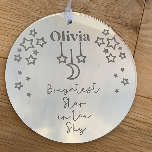 Personalised Memoriam Hanging Decoration