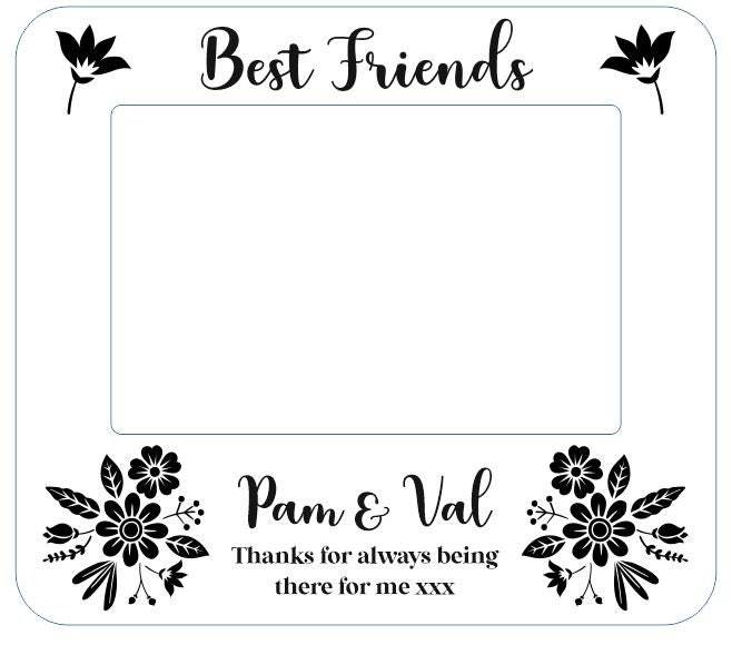 Personalised Wide Photo Frame