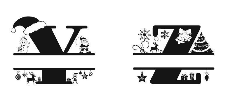 Personalised Oak Monogram Bauble