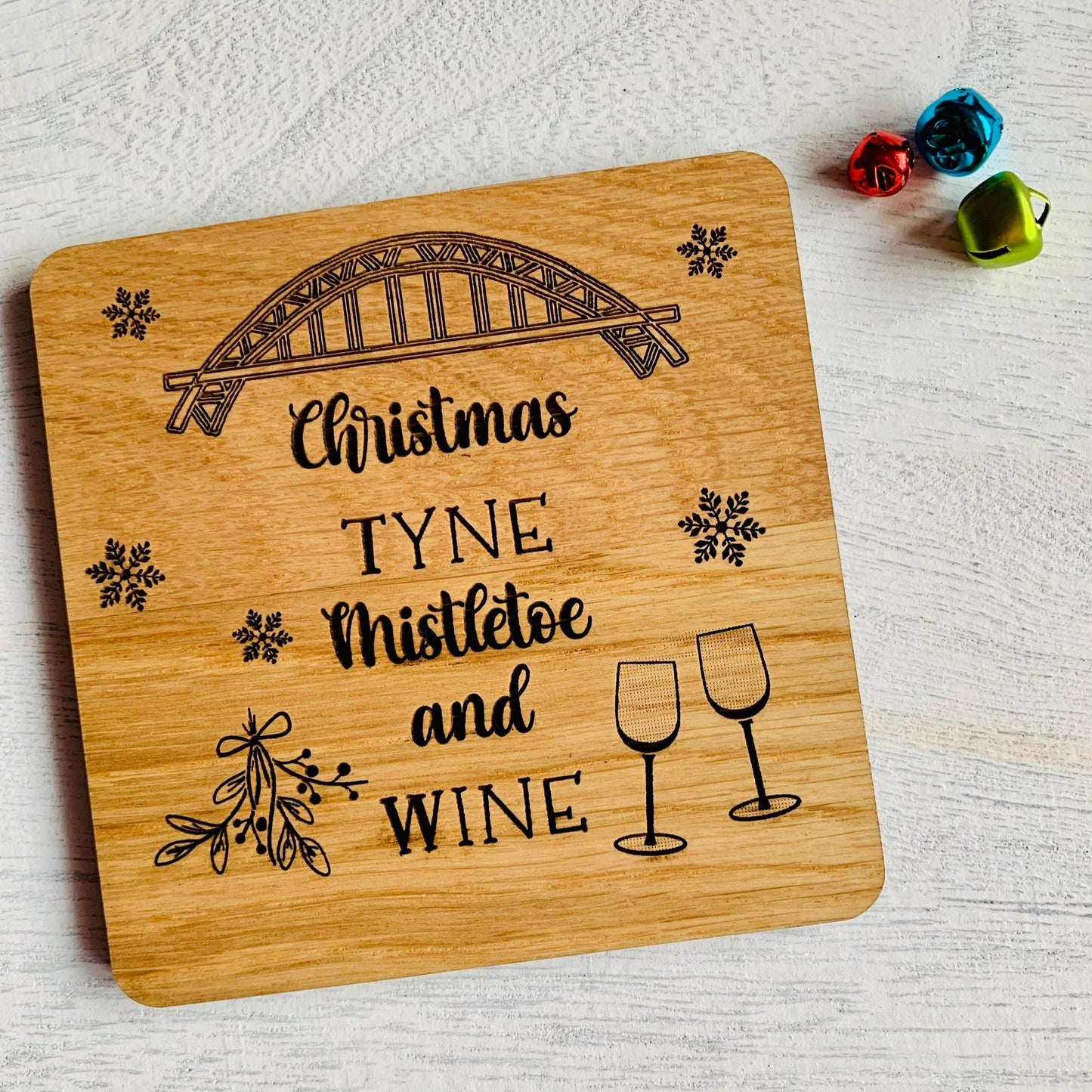 4 Pack Geordie Christmas Coasters