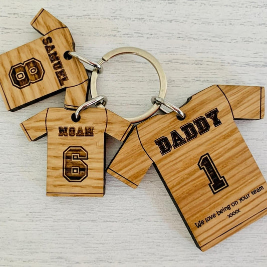 Personalised Football Shirt Key ring
