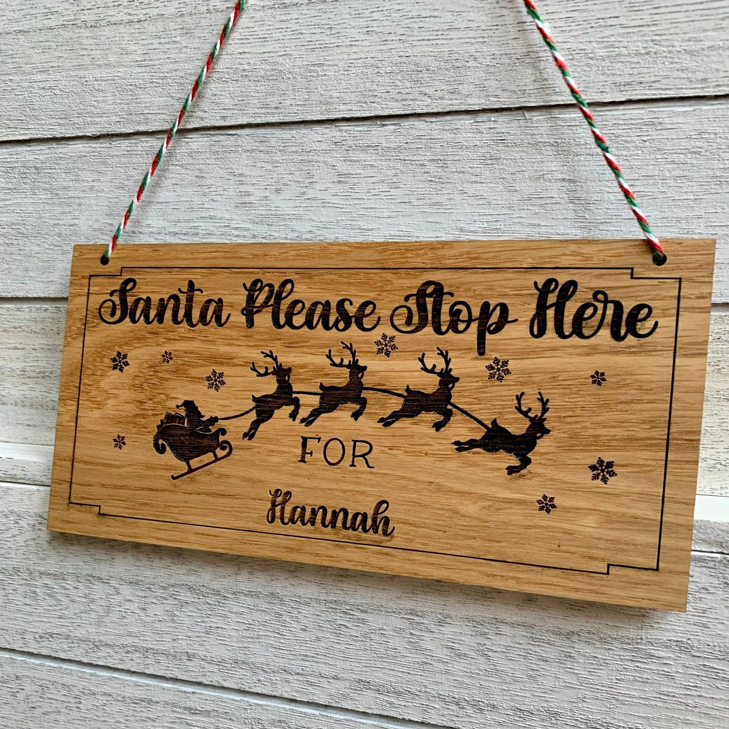 Personalised Santa Stop Here Sign