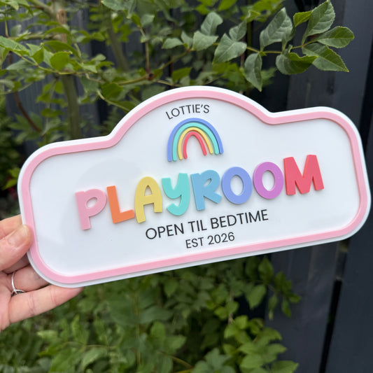 Personalised Children's Playroom Sign