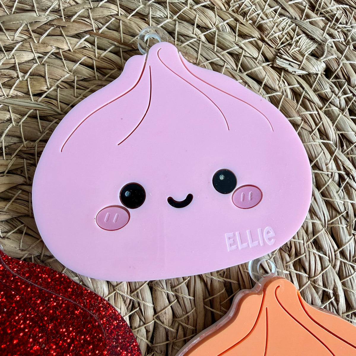 Personalised Squishy Acrylic Tree Ornament | Custom Name Christmas Decoration | Glitter Squishy